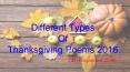Different Types Of Thanksgiving Poems 2016 PowerPoint PPT Presentation