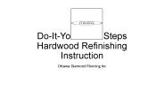 Do-It-Yourself 6 Steps Hardwood Refinishing Instruction