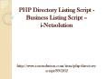 PHP Directory Listing Script - Business Listing Script - i-Netsolution PowerPoint PPT Presentation