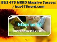 BUS 475 NERD Massive Success / bus475nerd.com