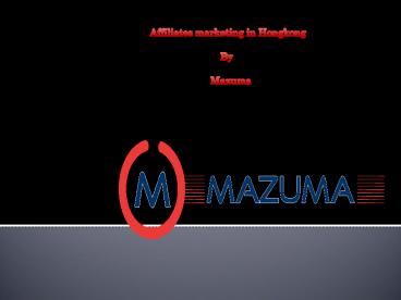 Affiliate Marketing Hongkong