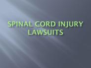Spinal Cord Injury Lawsuits