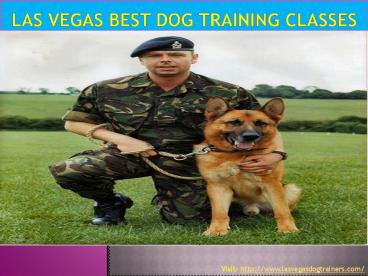 Las Vegas Best Dog Training Classes