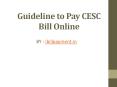 How to pay CESC electricity bill payment online PowerPoint PPT Presentation