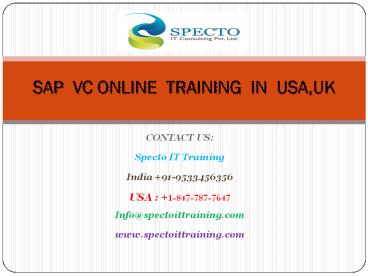 sap vc(variant configuration)online training courses | spectotraining