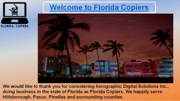 Business Running Smoothly and Efficiently - Florida Copiers