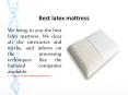 Best latex mattress PowerPoint PPT Presentation