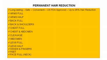 Cosmetic Dermatology – Laser Treatments (1)