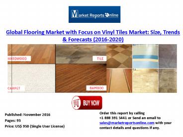 Global Flooring Market Analysis 2016-2020