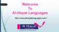 Al Hayat International Language Centre PowerPoint PPT Presentation
