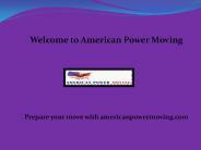 International Movers Boston, Washington DC Movers