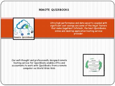 Remote QuickBooks Accounting benefits.