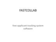 free applicant tracking system software - fastcollab