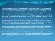 Natureal Exercise Can Help Save Your Life