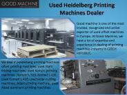 Used Heidelberg Printing Machines Dealer