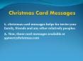 Christmas Card Sayings PowerPoint PPT Presentation