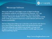 Metascope Software