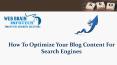 How To Optimize Your Blog Content For Search Engines PowerPoint PPT Presentation