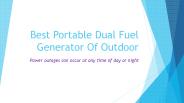 Best dual fuel portable generator