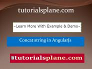 Concat string in AngularJs | tutorialsplane.com