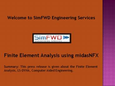 LS-DYNA, Finite Element Analysis