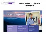 Modern Dental Implants Procedure