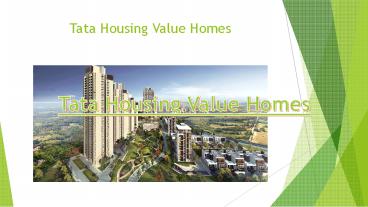 Tata housing Value Homes