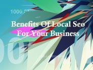 Benefits Of Local Seo For Your Business