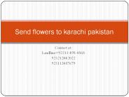 Send flowers Karachi pakistan