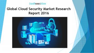 Global Cloud Security Market Research Report 2016