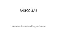 free candidate tracking software - fastcollab