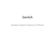 English Speaking Classes, Spoken English course