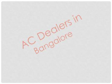AC Dealers in Bangalore (1)