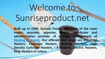 Heating Elements Supplying industries in India