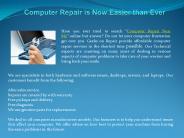 Computer Repair is Now Easier than Ever