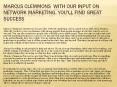 Marcus Clemmons  With Our Input On Network Marketing, You'll Find Great Success PowerPoint PPT Presentation