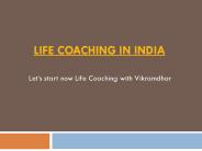Life Coaching Training in India