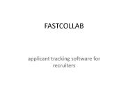 applicant tracking software for recruiters - fastcollab