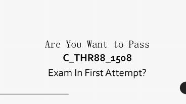 C_THR88_1508 VCE Questions