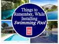 Things to Remember When Installing Swimming Pool Design PowerPoint PPT Presentation