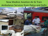 Fast Air & Train Ambulance Services in Delhi and Patna