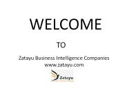 Get Business Intelligence Open Source Software - Zatayu