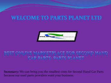 Second Hand Car Parts Online UK, Volkswagen Used Car Parts UK