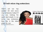 22 inch micro ring extensions
