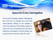 Specs for Every Get-together
