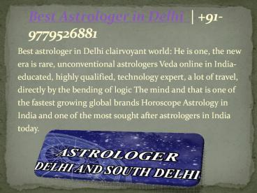 Best Astrologer in Delhi | +91-9779526881 (1)