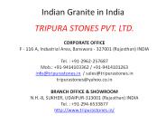 Indian granite in India