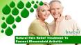 Natural Pain Relief Treatment To Prevent Rheumatoid Arthritis PowerPoint PPT Presentation