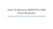 How to remove amisites.com from browsers