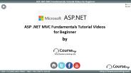 ASP .NET MVC Fundamentals Tutorial Videos for Beginner